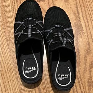 Dansko Black Hayleigh Lightweight Slip-Ons